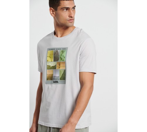 5k Bdtk 1231-953328-00506  Men’s `SUMMER` t-shirt - light-grey 